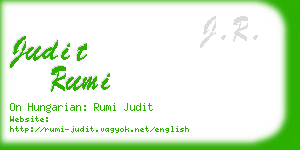 judit rumi business card